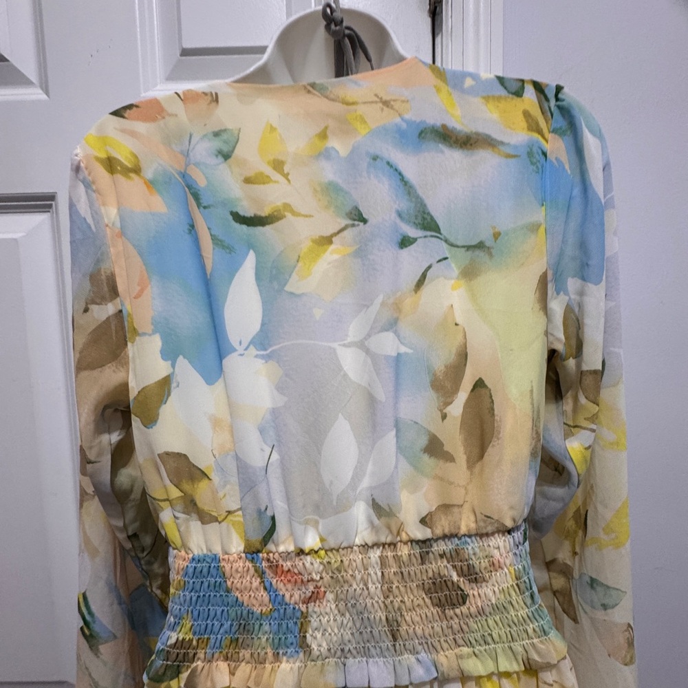 Laundry By Shelli Segal floral flowy Maxi Dress size 2 - Picture 7 of 9